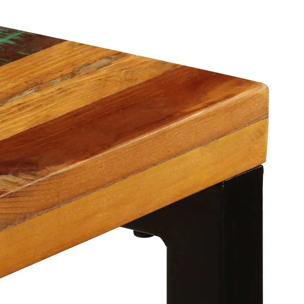 Dining Table with Solid Reclaimed Wood and Steel Frame