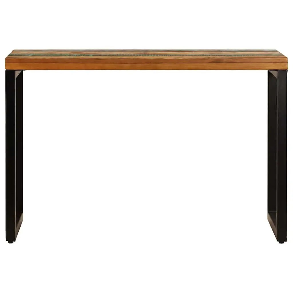 Dining Table with Solid Reclaimed Wood and Steel Frame