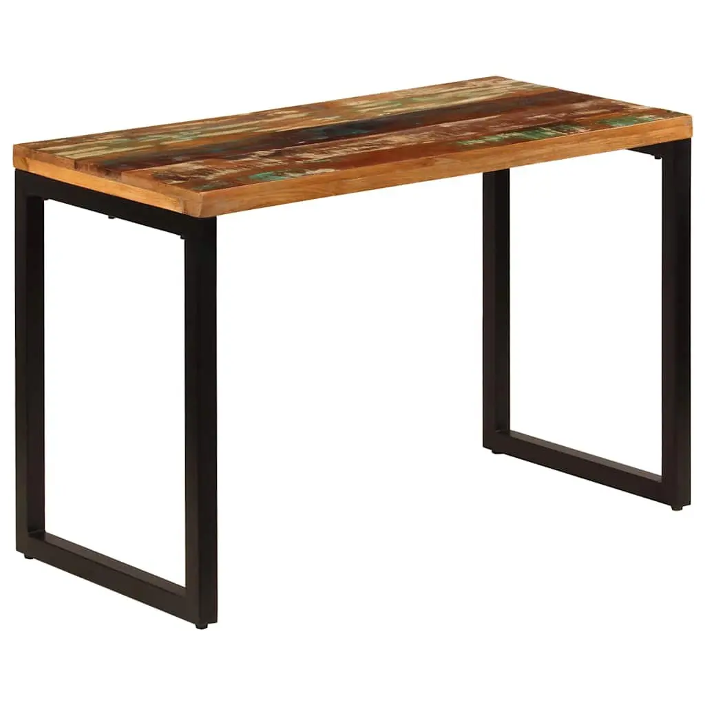 Dining Table with Solid Reclaimed Wood and Steel Frame