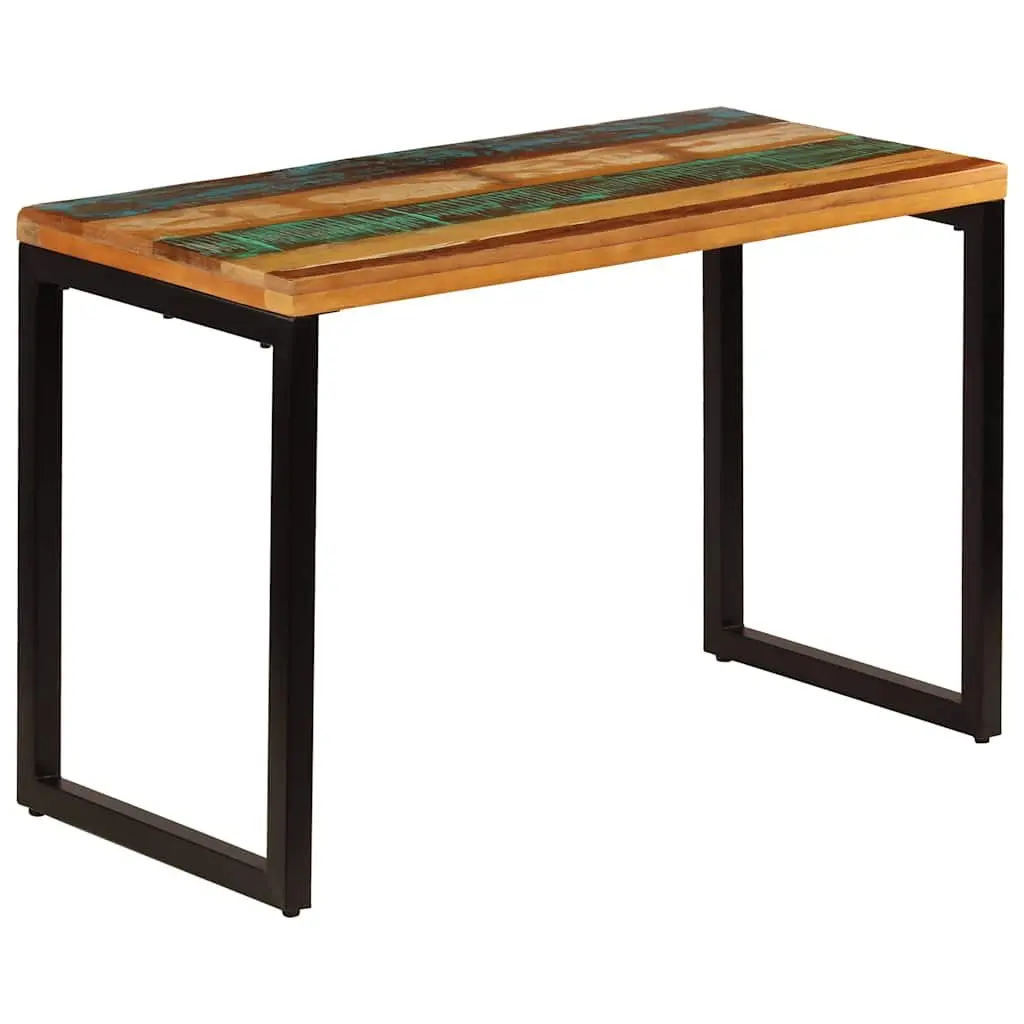 Dining Table with Solid Reclaimed Wood and Steel Frame