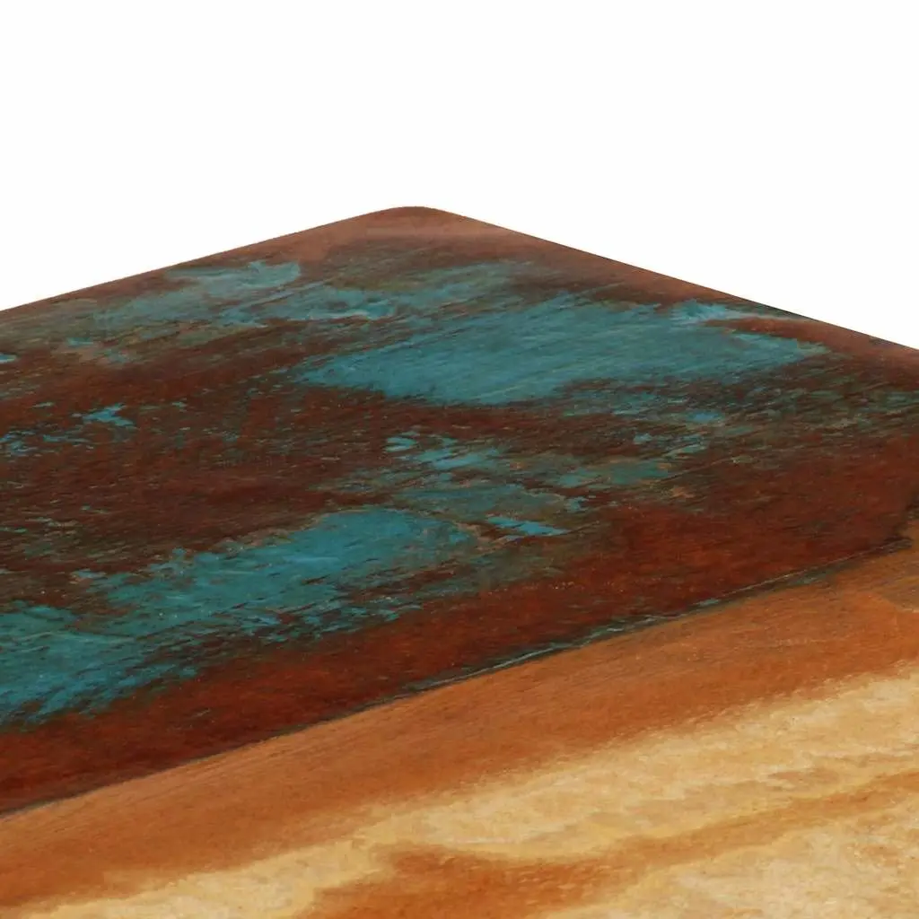 Dining Table with Solid Reclaimed Wood and Steel Frame