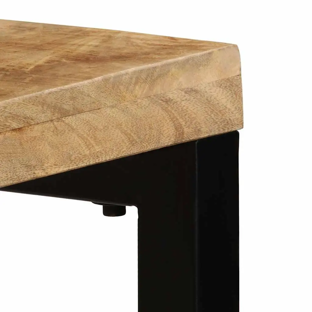 Solid Wood Mango Console Table with Steel Frame