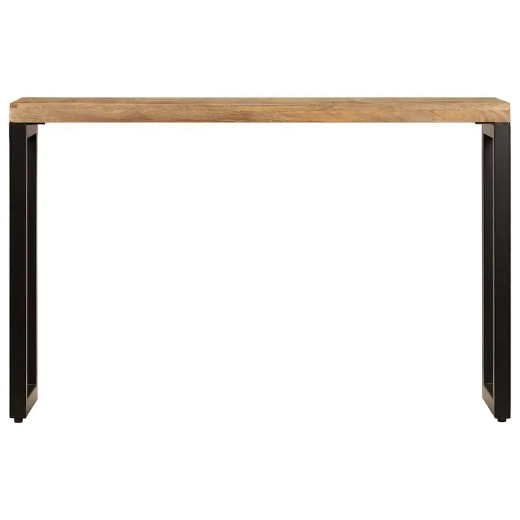 Solid Wood Mango Console Table with Steel Frame