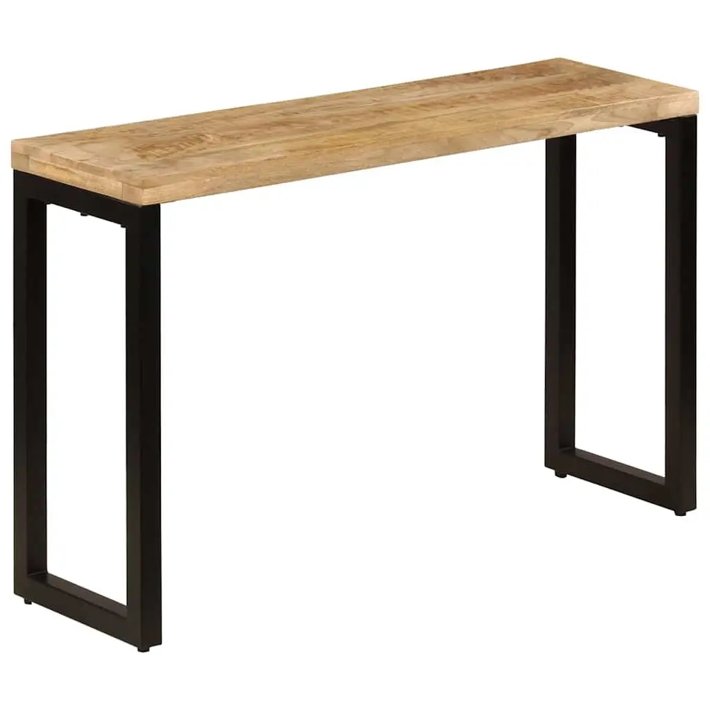 Solid Wood Mango Console Table with Steel Frame