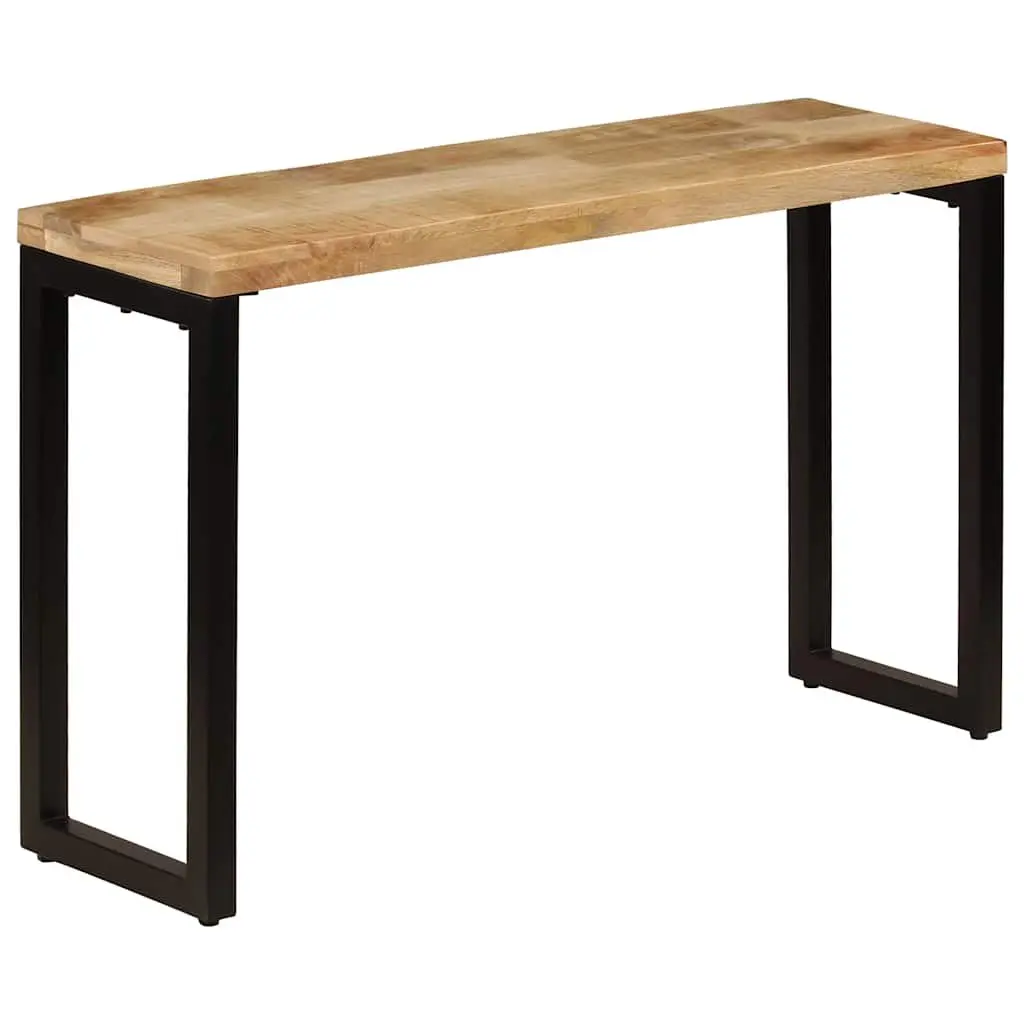 Solid Wood Mango Console Table with Steel Frame