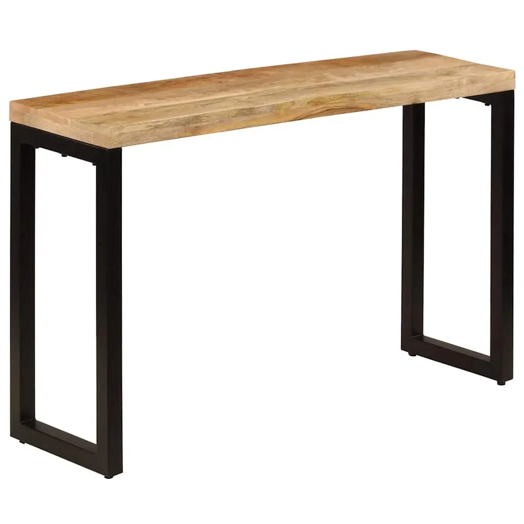 Solid Wood Mango Console Table with Steel Frame