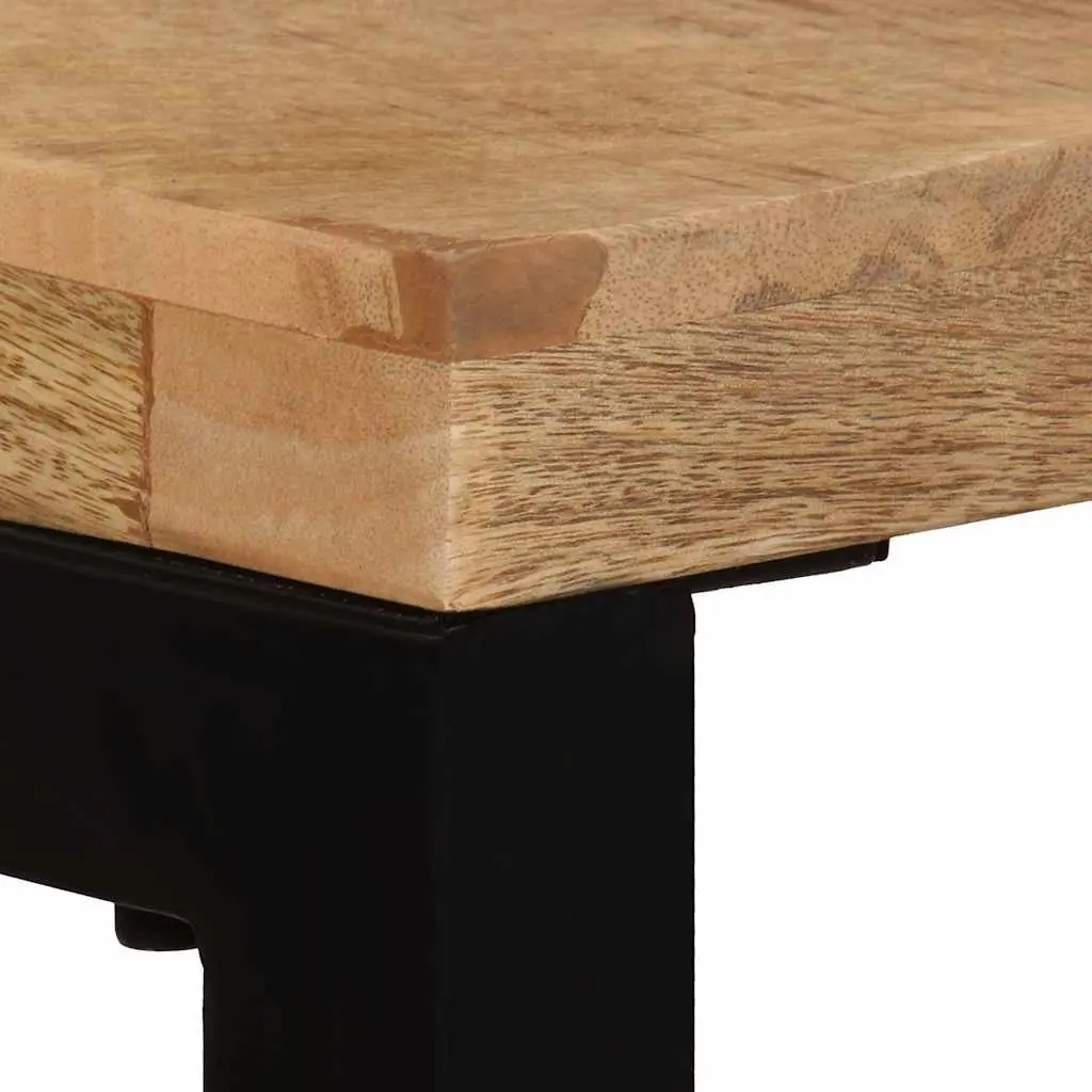 Solid Wood Mango Console Table with Steel Frame
