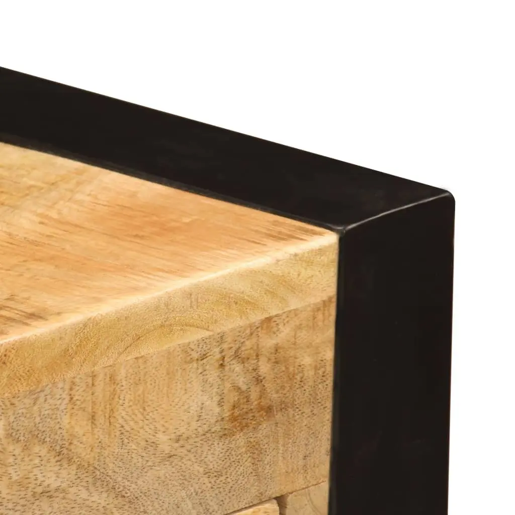 Solid Mango Wood Desk with 2 Drawers 110x50x77 cm