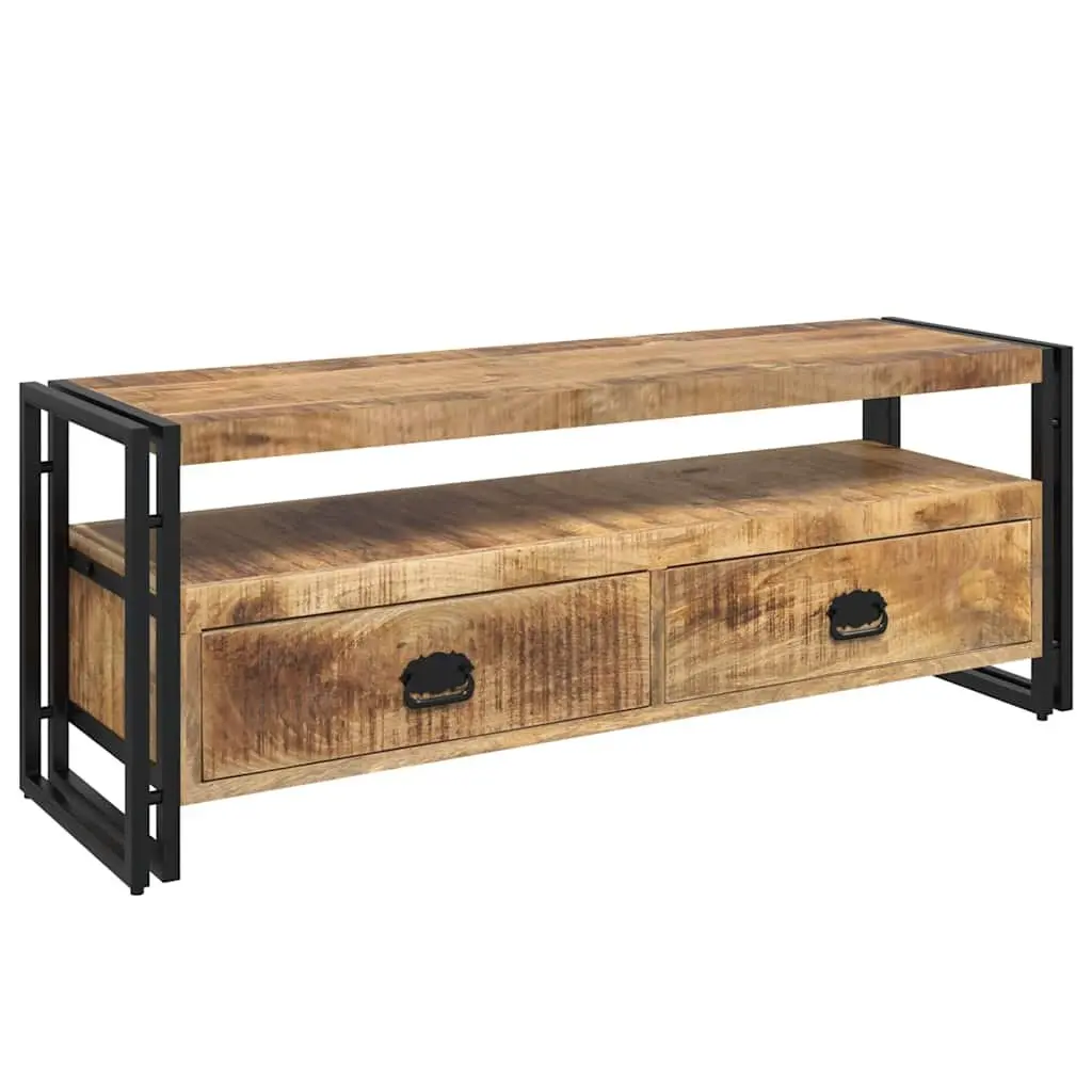 Vintage Style Solid Mango Wood TV Cabinet 120x35x45 cm