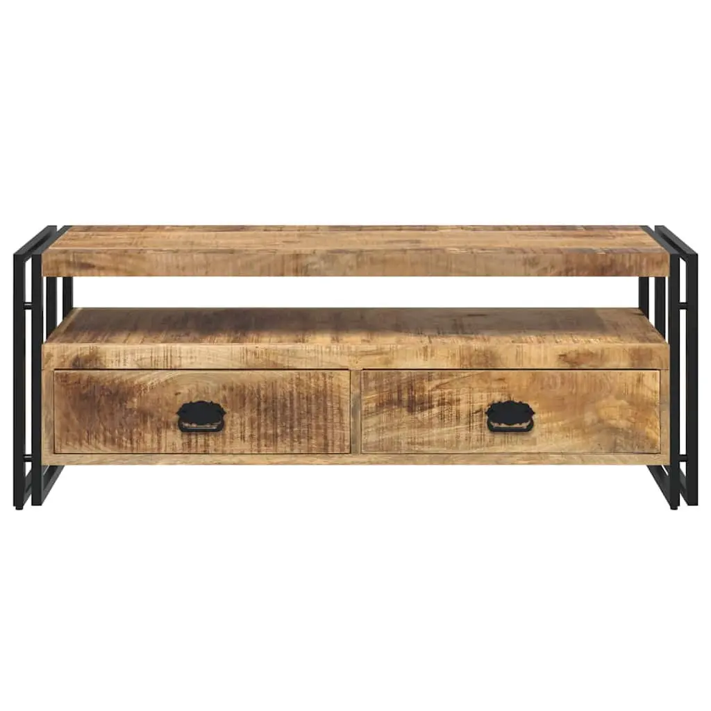 Vintage Style Solid Mango Wood TV Cabinet 120x35x45 cm