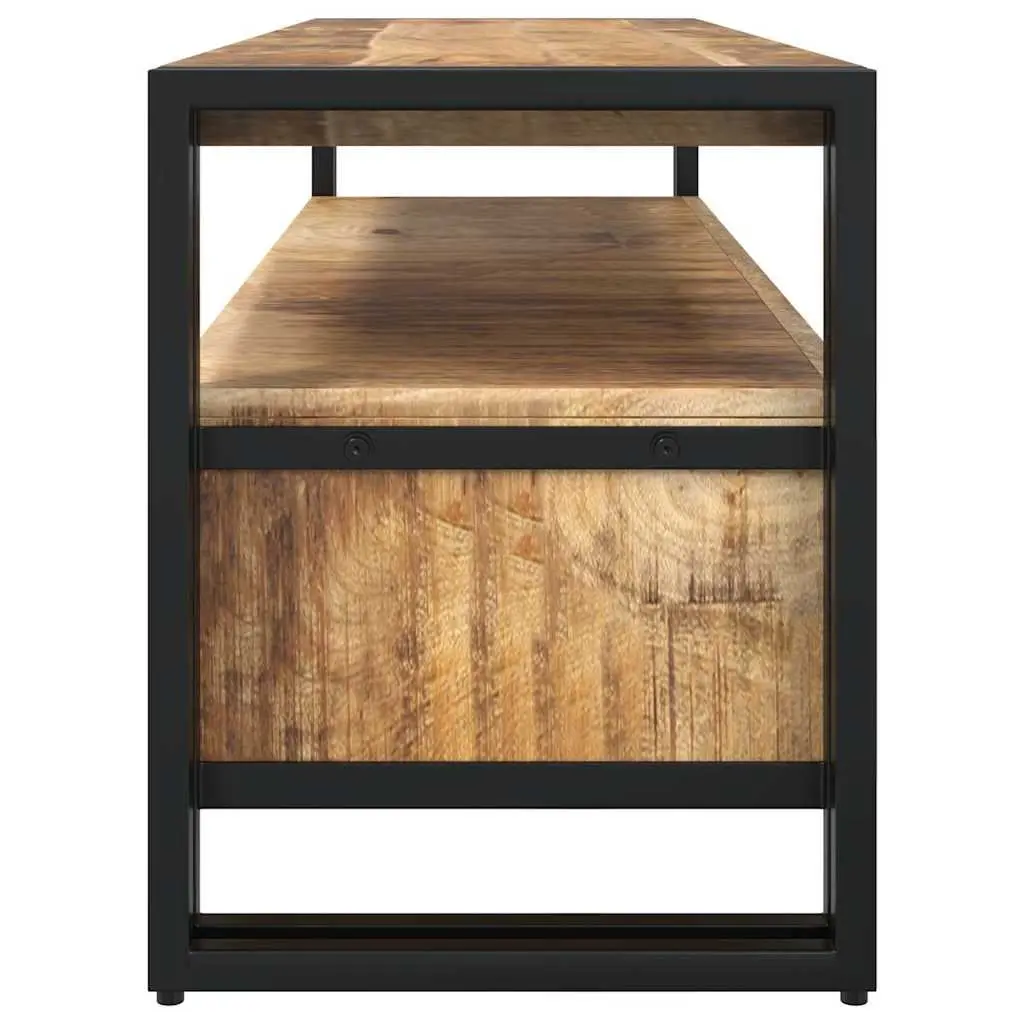 Vintage Style Solid Mango Wood TV Cabinet 120x35x45 cm