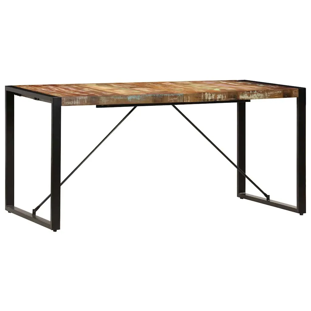 Rustic Solid Reclaimed Wood Dining Table 160x80x75 cm