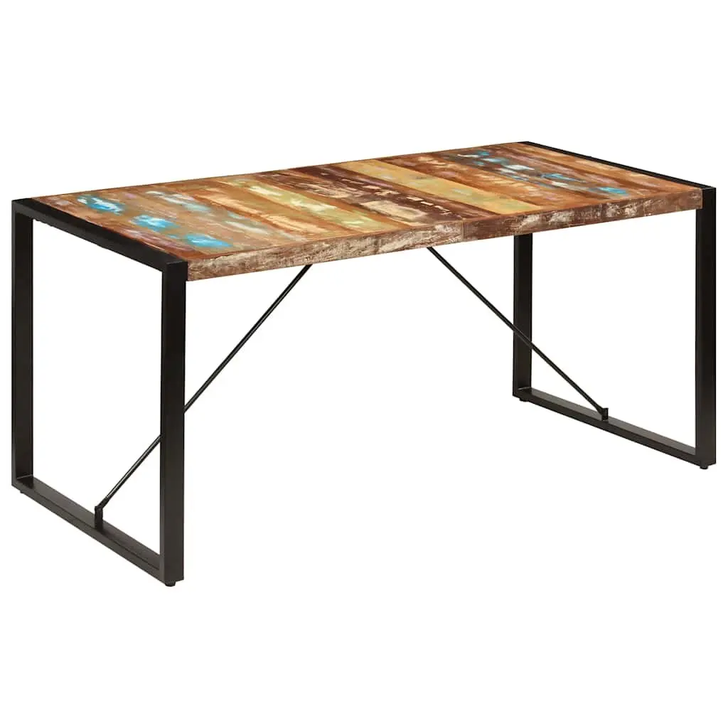 Rustic Solid Reclaimed Wood Dining Table 160x80x75 cm
