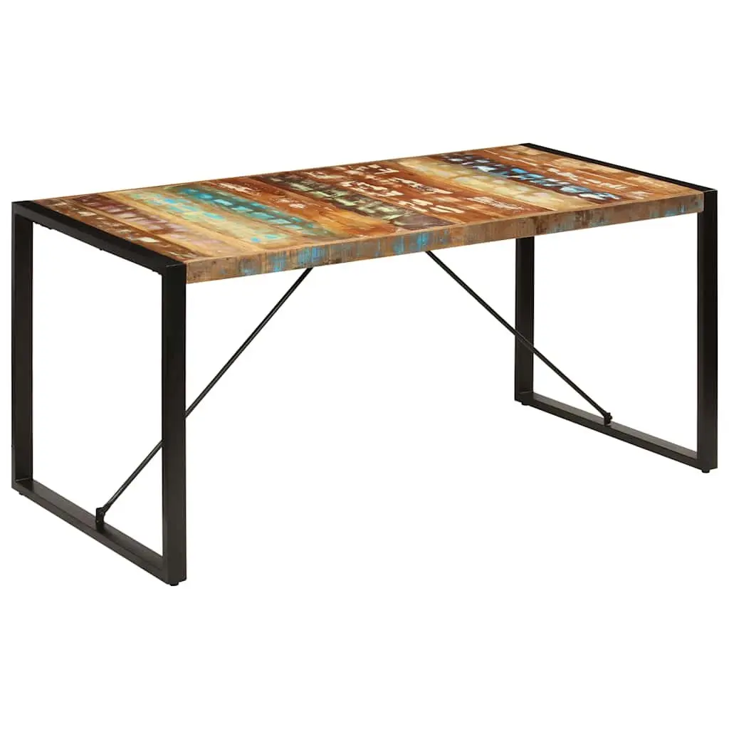 Rustic Solid Reclaimed Wood Dining Table 160x80x75 cm
