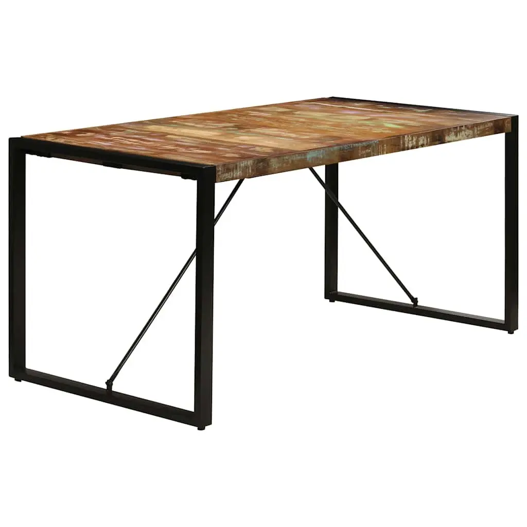 Rustic Solid Reclaimed Wood Dining Table 160x80x75 cm