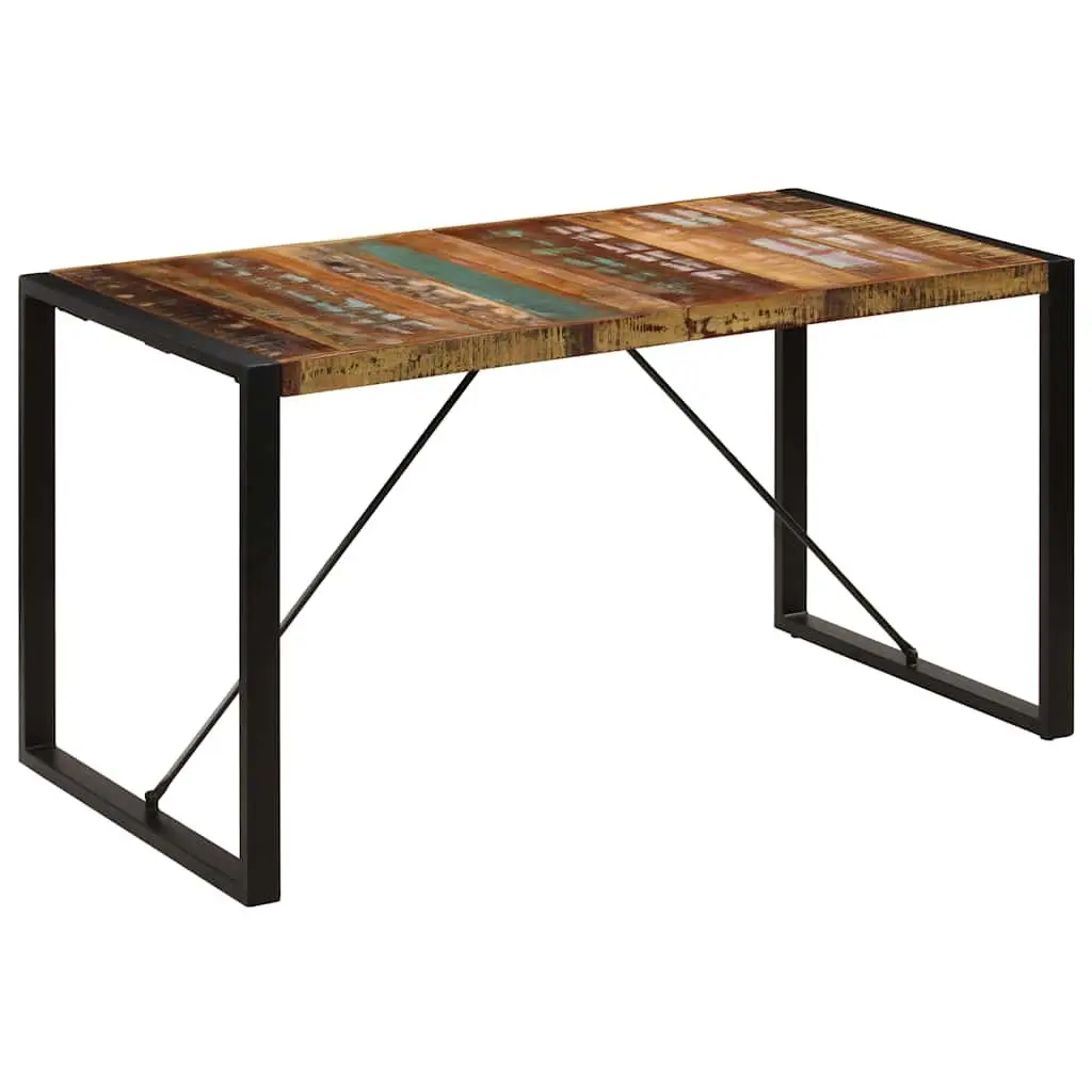 Solid Reclaimed Wood Dining Table 140x70x75 cm