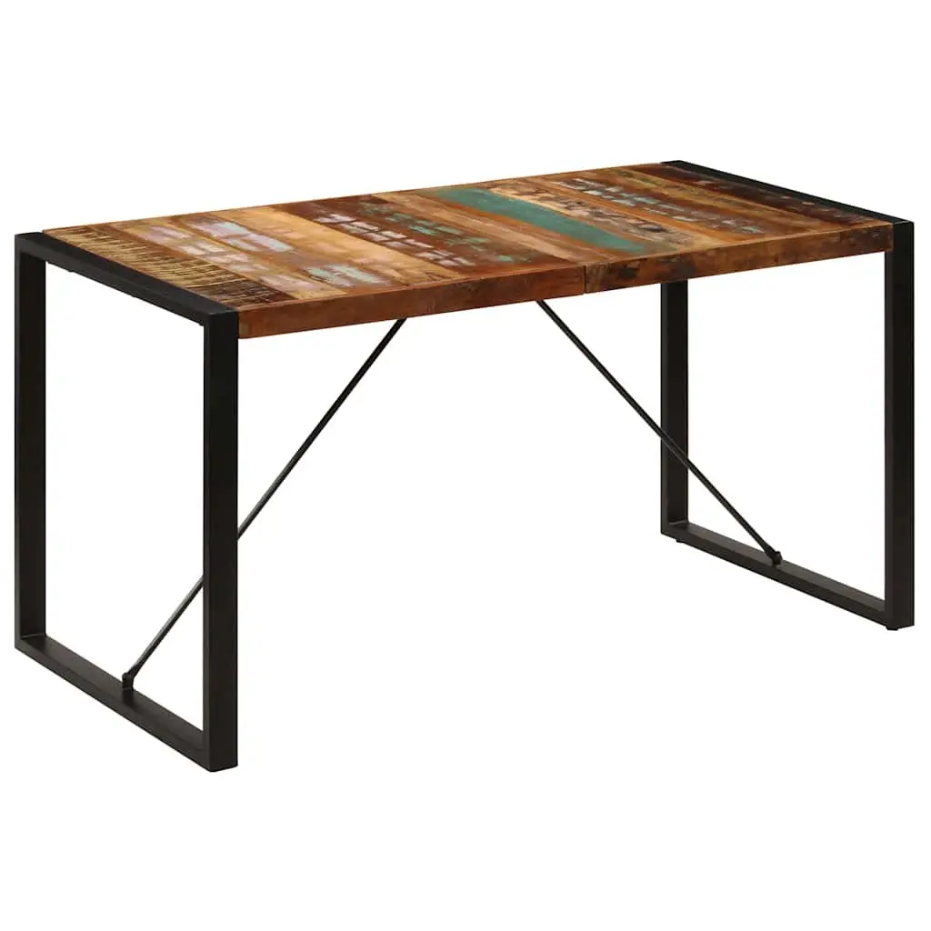 Solid Reclaimed Wood Dining Table 140x70x75 cm