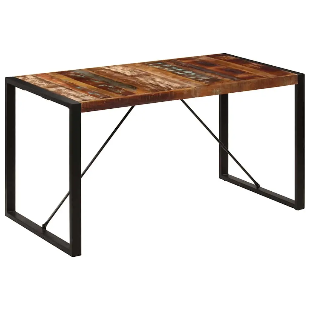 Solid Reclaimed Wood Dining Table 140x70x75 cm