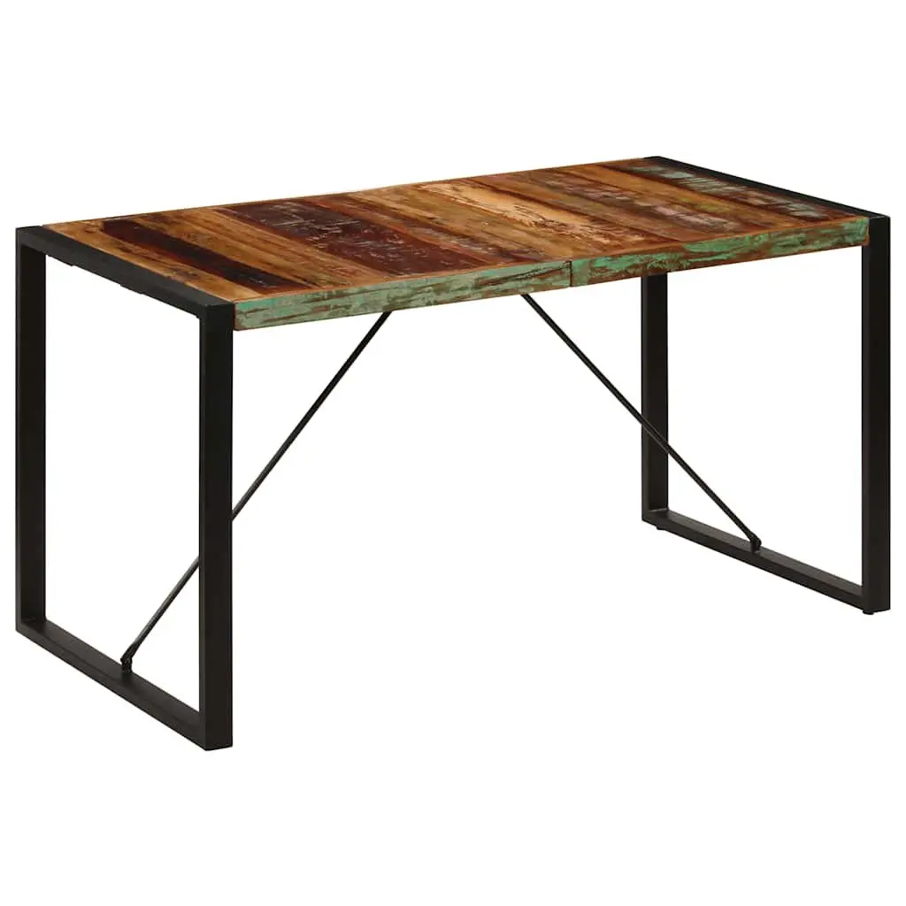 Solid Reclaimed Wood Dining Table 140x70x75 cm