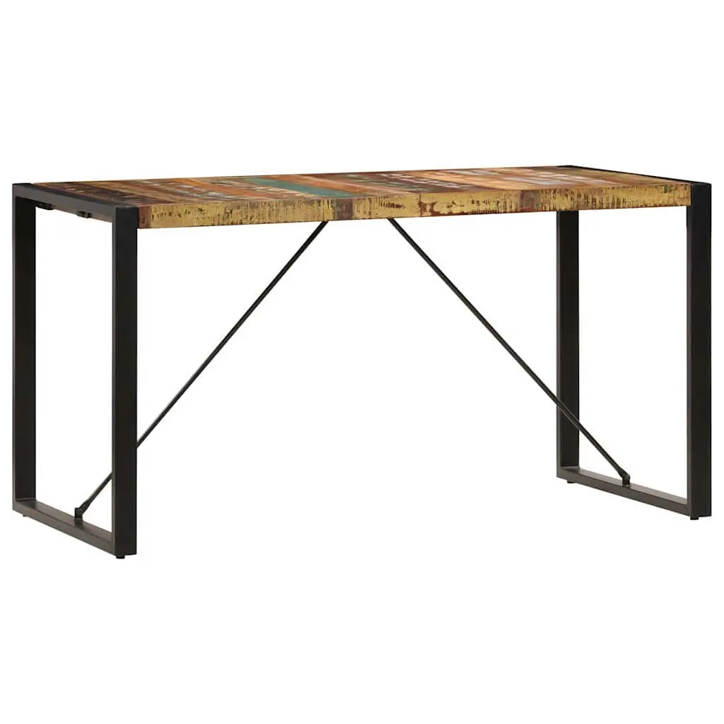 Solid Reclaimed Wood Dining Table 140x70x75 cm