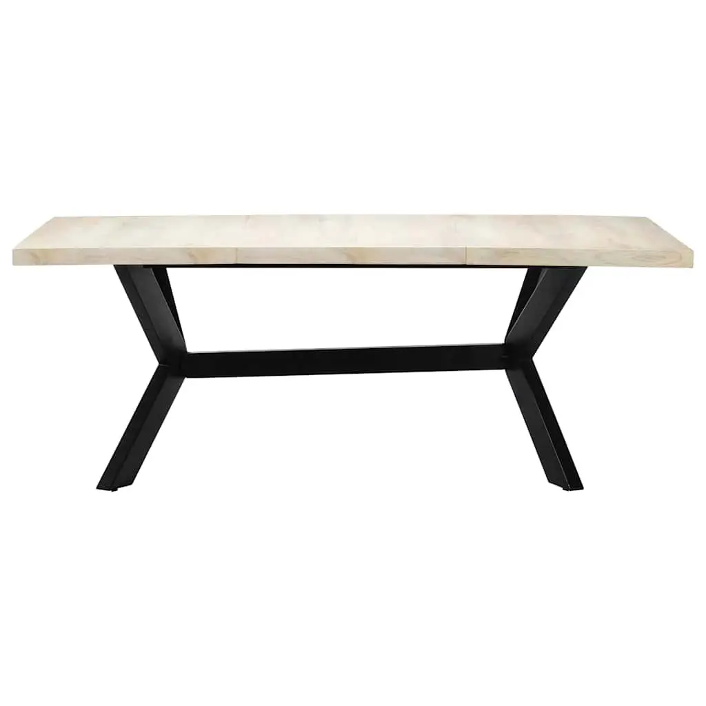 Solid Mango Wood Dining Table 200x100x75 cm