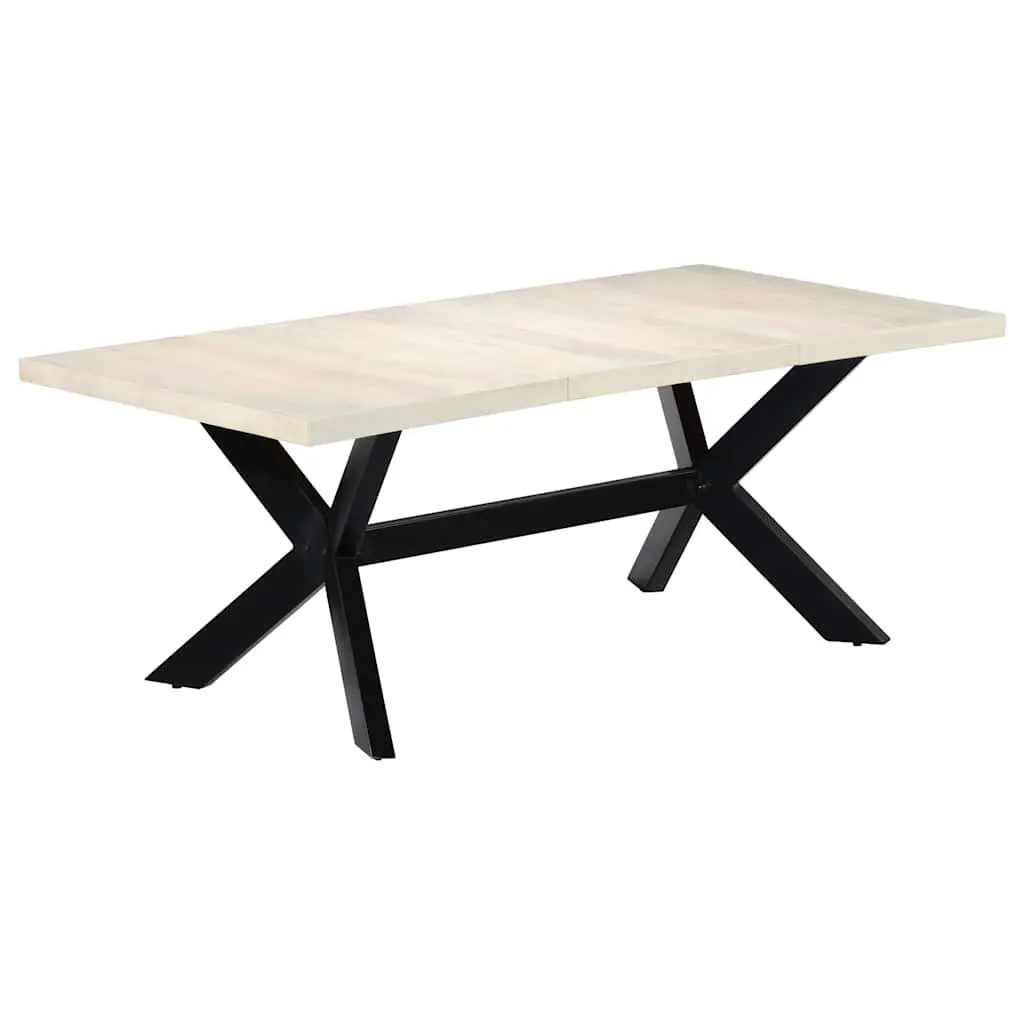 Solid Mango Wood Dining Table 200x100x75 cm