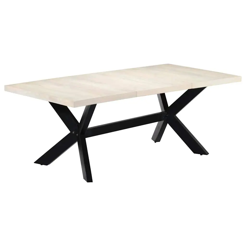 Solid Mango Wood Dining Table 200x100x75 cm