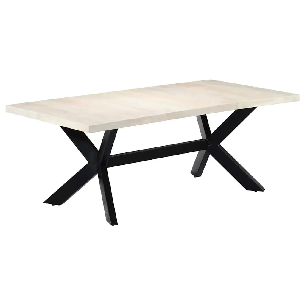 Solid Mango Wood Dining Table 200x100x75 cm
