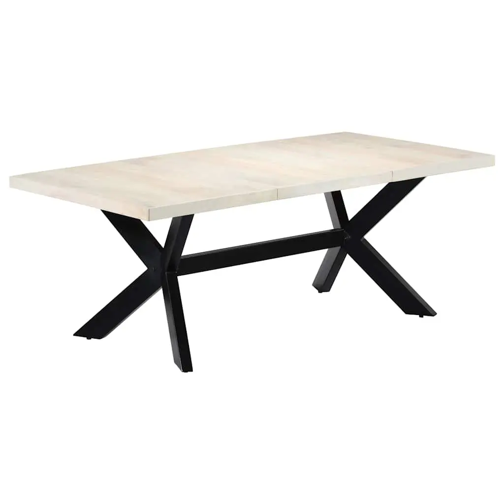 Solid Mango Wood Dining Table 200x100x75 cm