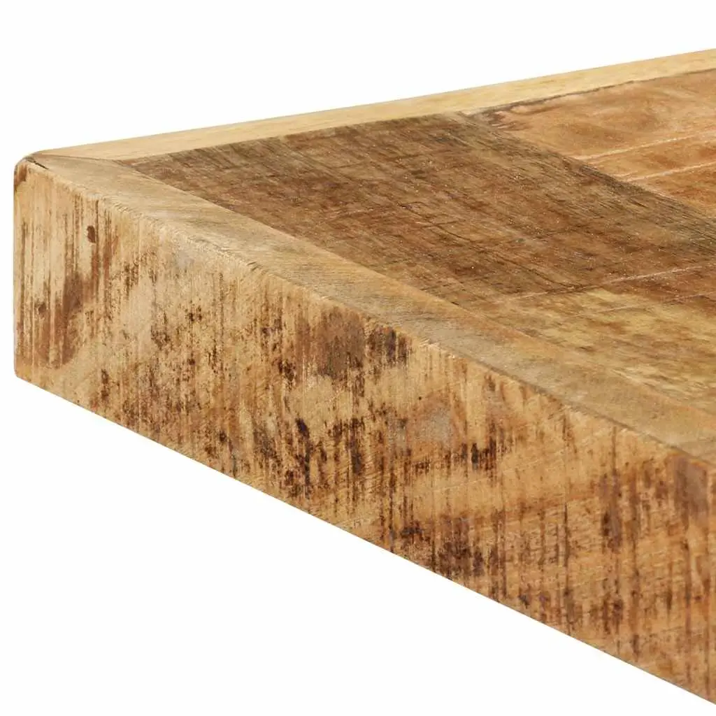 Dining Table Solid Rough Mango Wood 160x80x75 cm Brown Industrial Style