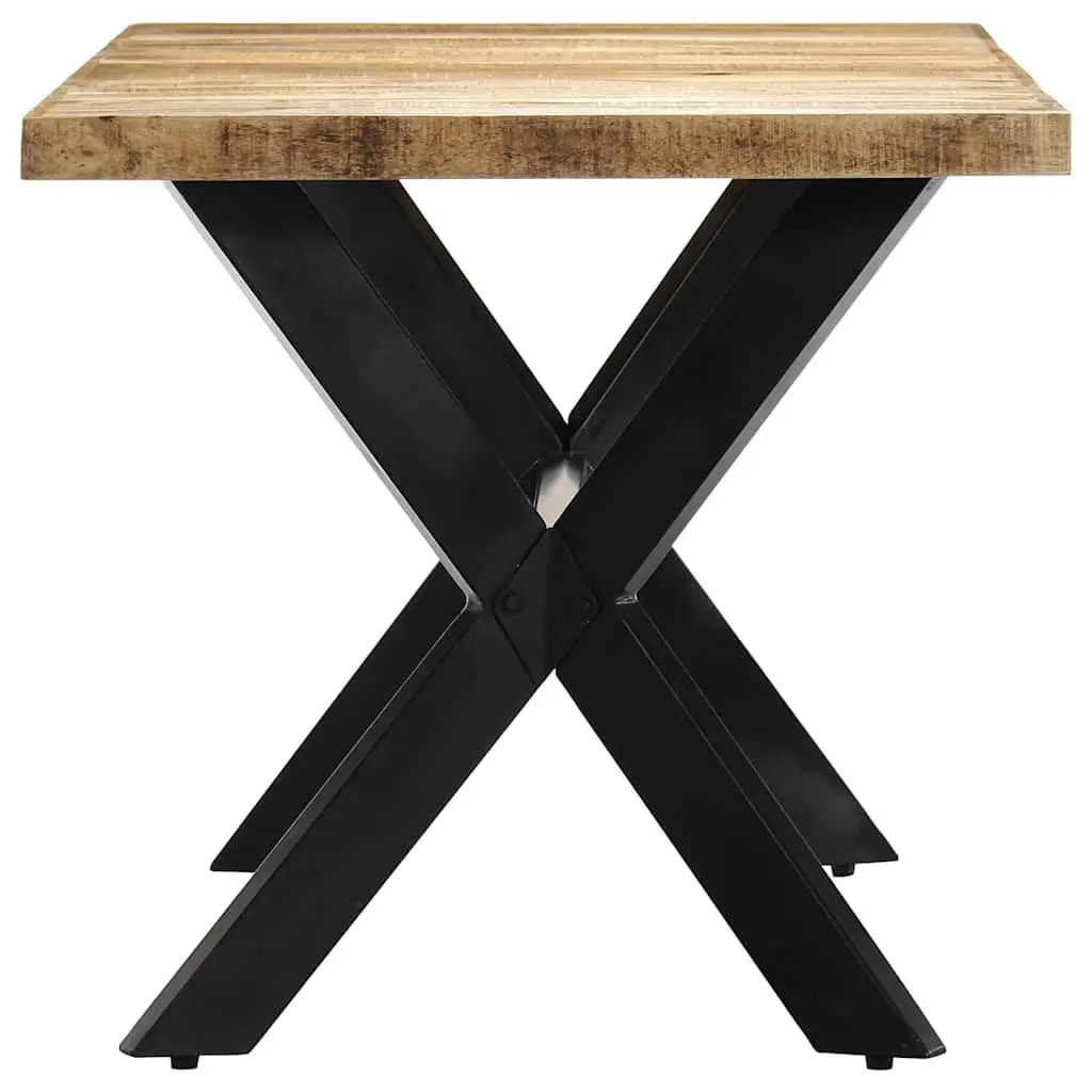 Solid Mango Wood Dining Table for Industrial Spaces