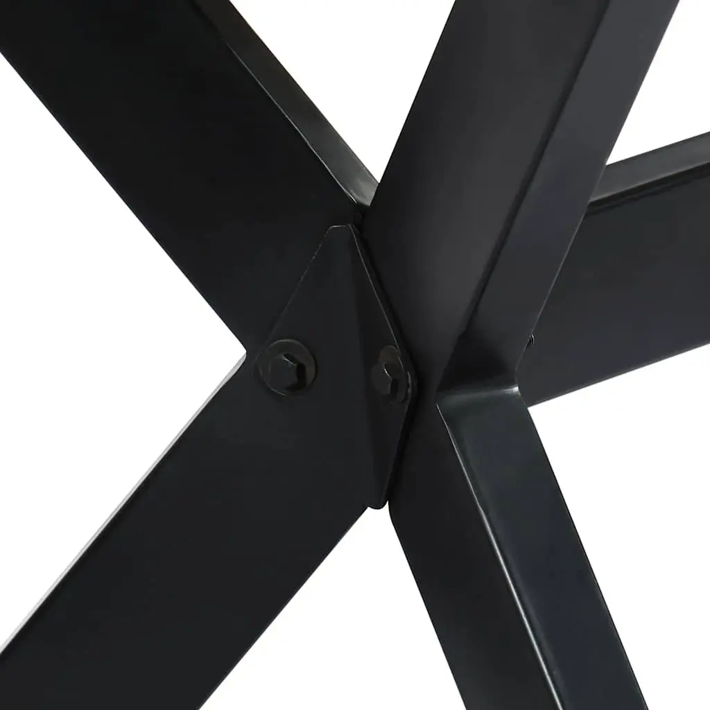 Solid Mango Wood Dining Table for Industrial Spaces