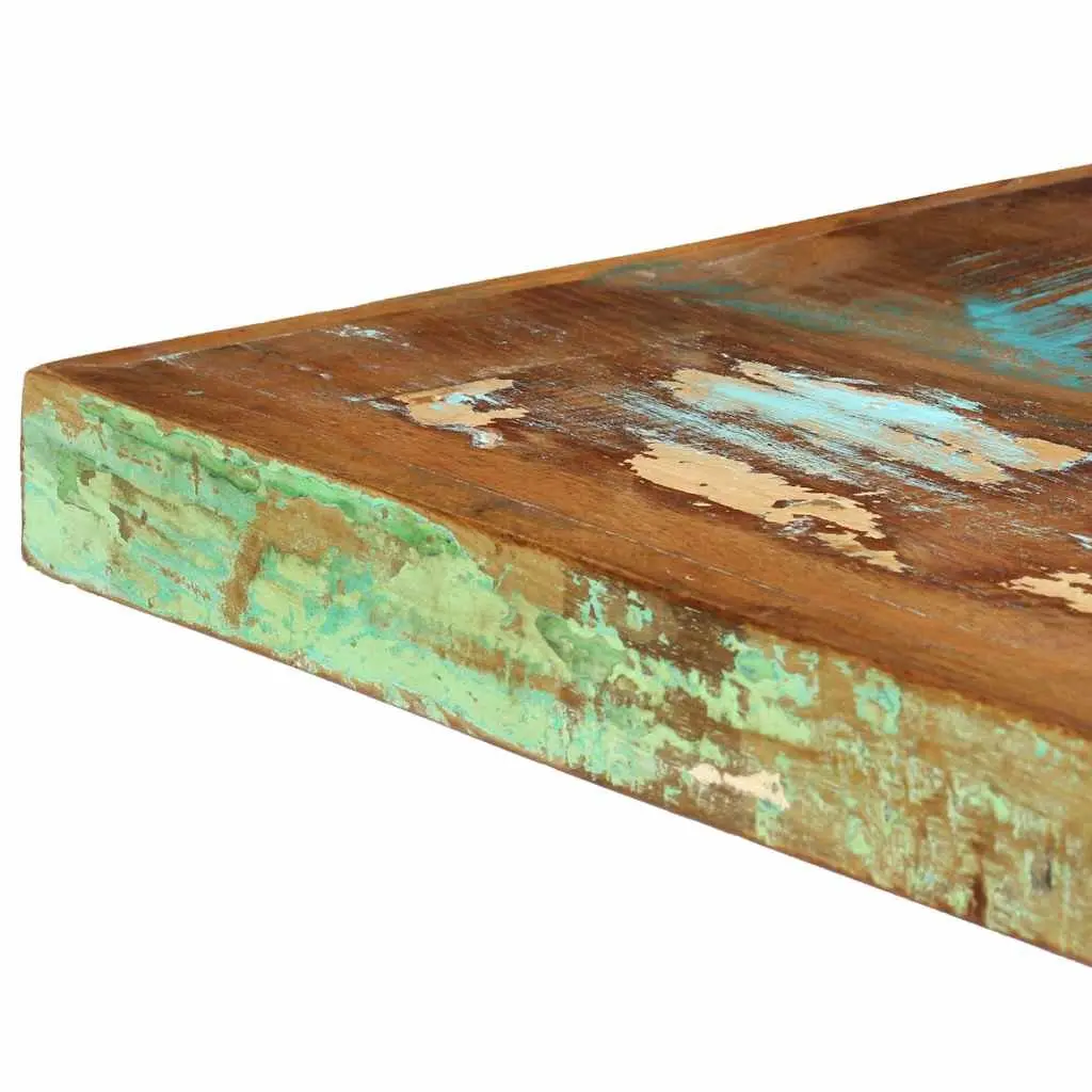 Industrial Style Dining Table with Solid Reclaimed Wood