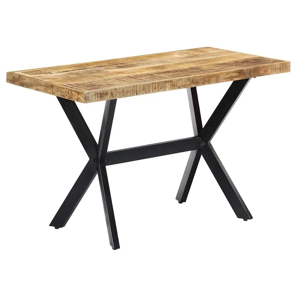 Solid Mango Wood Dining Table for Industrial Spaces