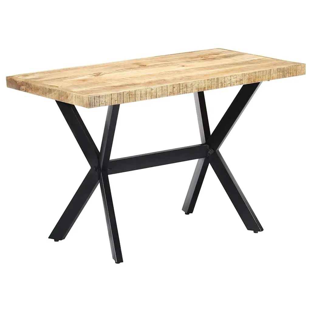 Solid Mango Wood Dining Table for Industrial Spaces