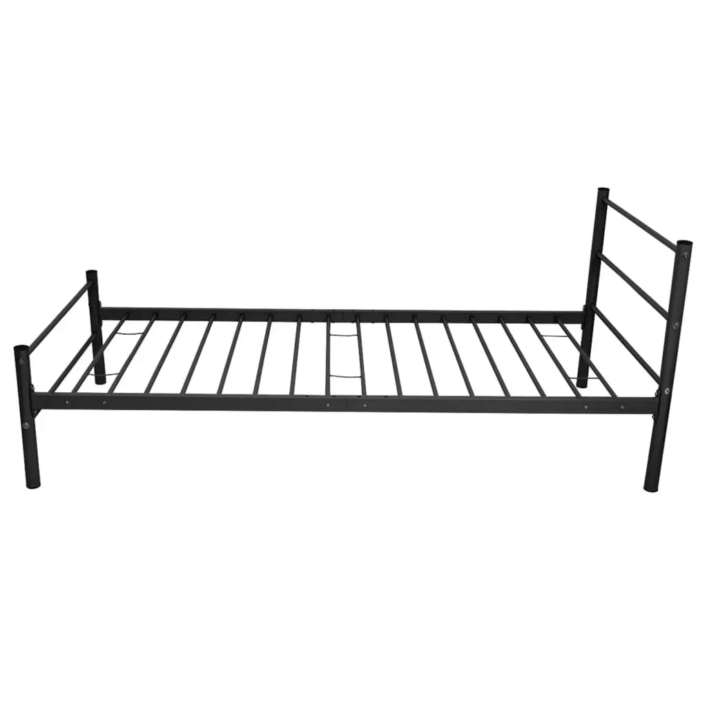 Black King Single Bed Frame with Slatted Base