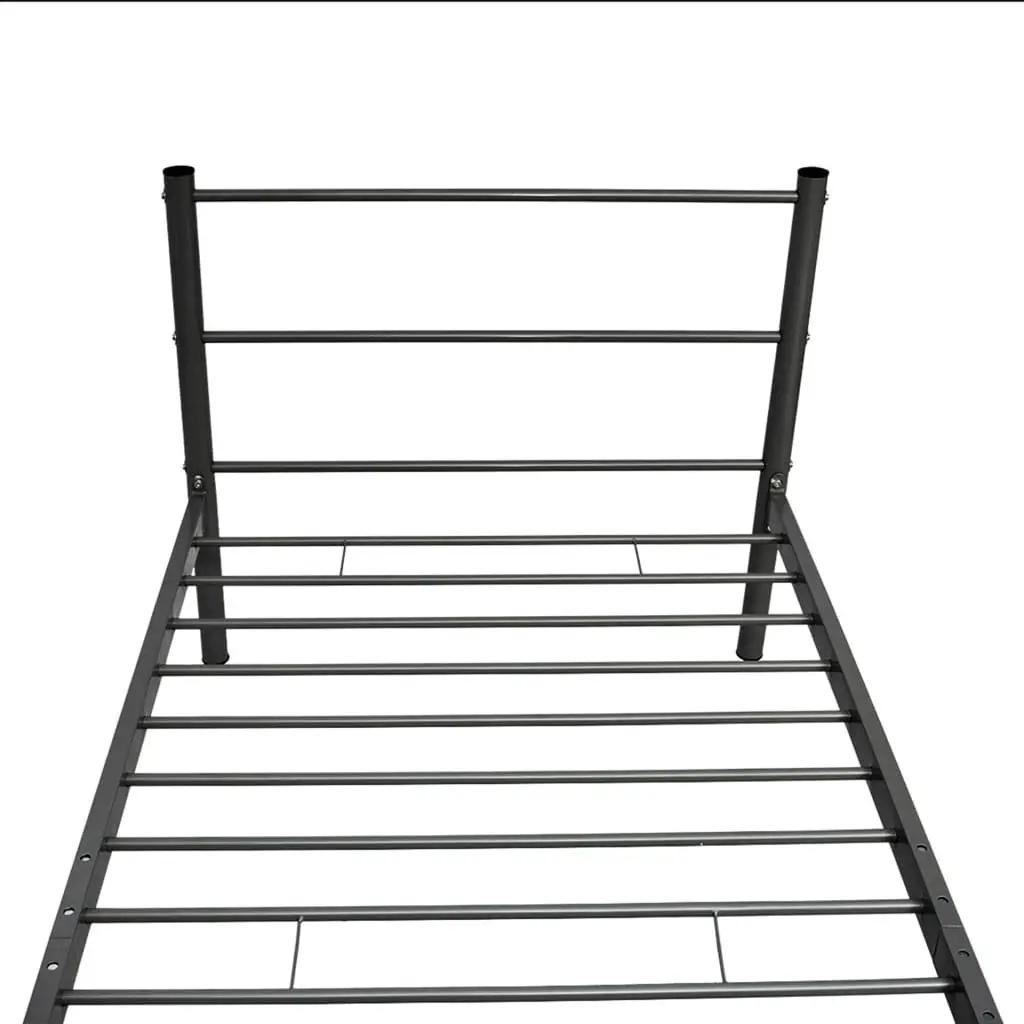 Black King Single Bed Frame with Slatted Base