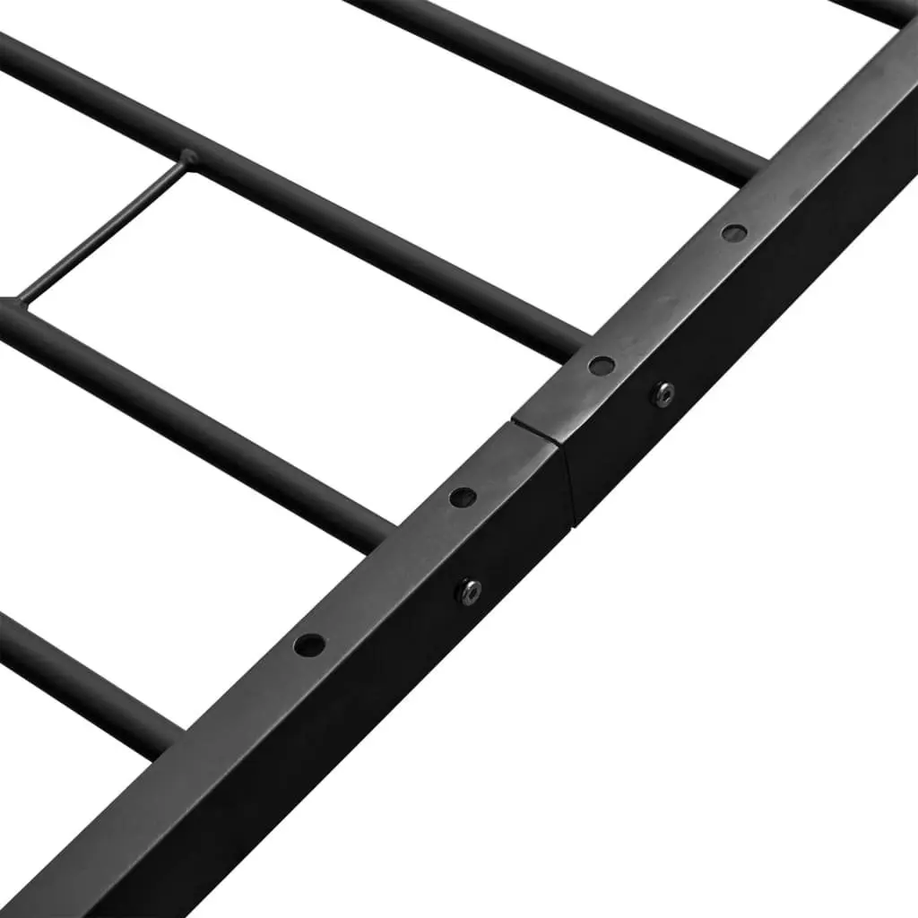 Black King Single Bed Frame with Slatted Base