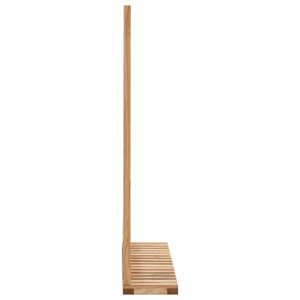 Bathroom Mirror with Solid Walnut Shelf 60x12x62 cm