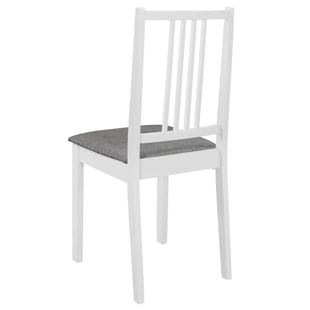 Solid Wood Dining Chairs with Cushions, Set of 4