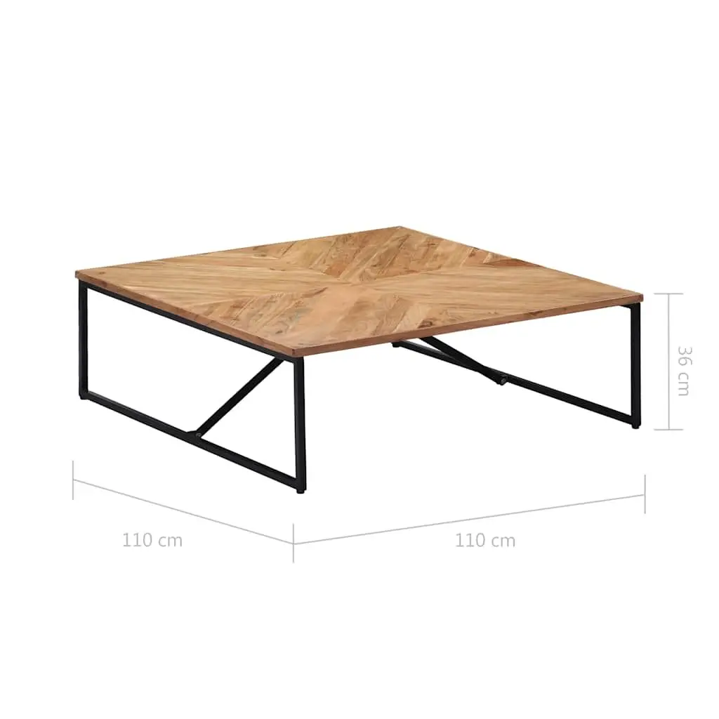 Solid Acacia Wood Coffee Table 110x110x36 cm