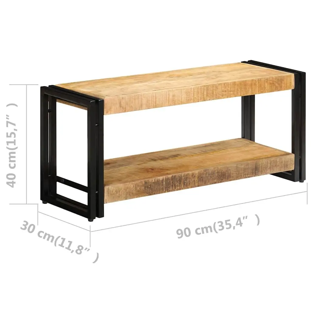 Antique Style TV Cabinet 90x30x40cm Solid Mango Wood