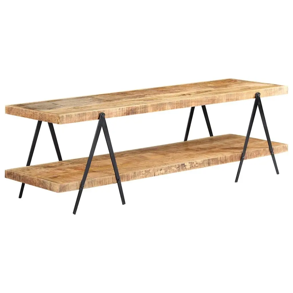 TV Cabinet 160x40x50 cm Solid Mango Wood Unit