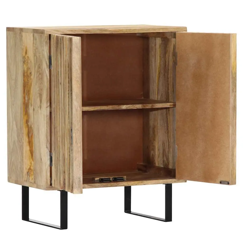 Sideboard 60x35x75 cm Brown Solid Mango Wood Cabinet Storage Buffet 2 Door