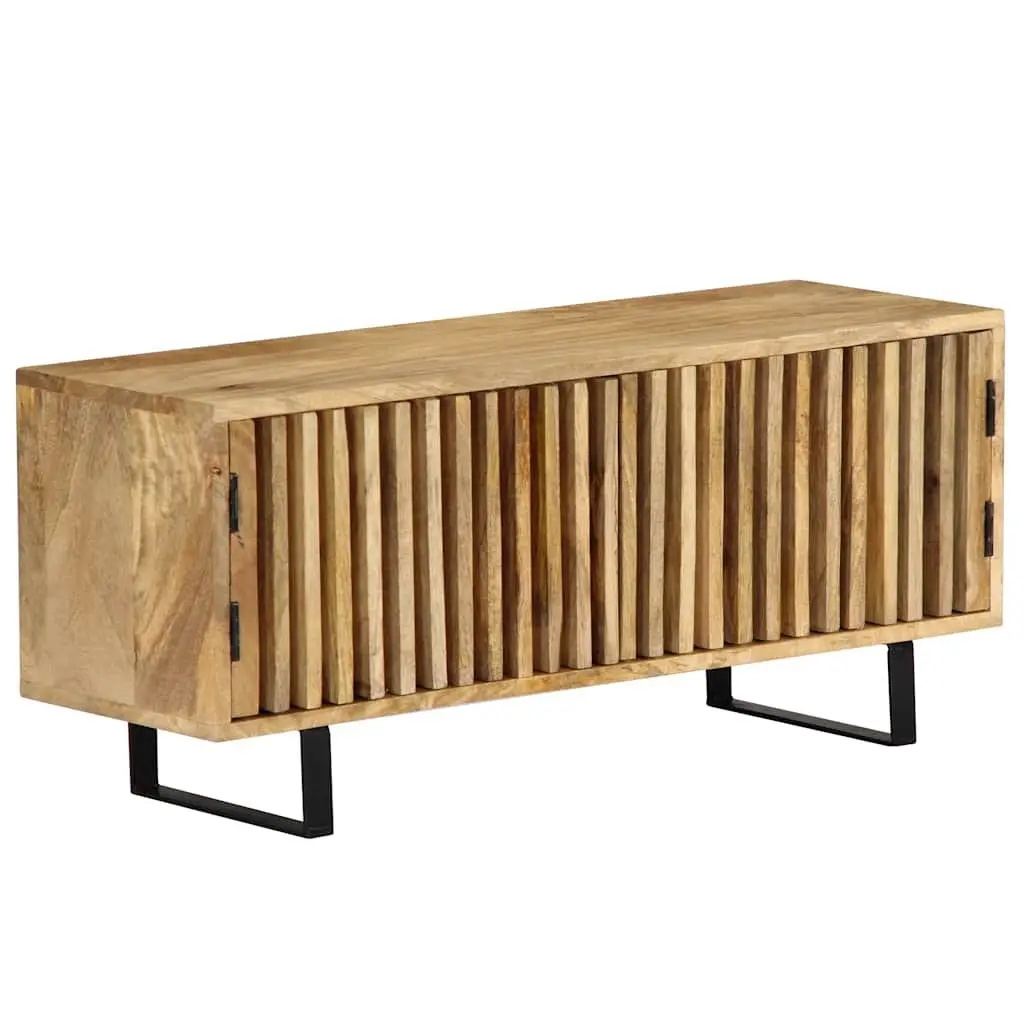 Brown Solid Mango Wood TV Cabinet 90x30x40 cm
