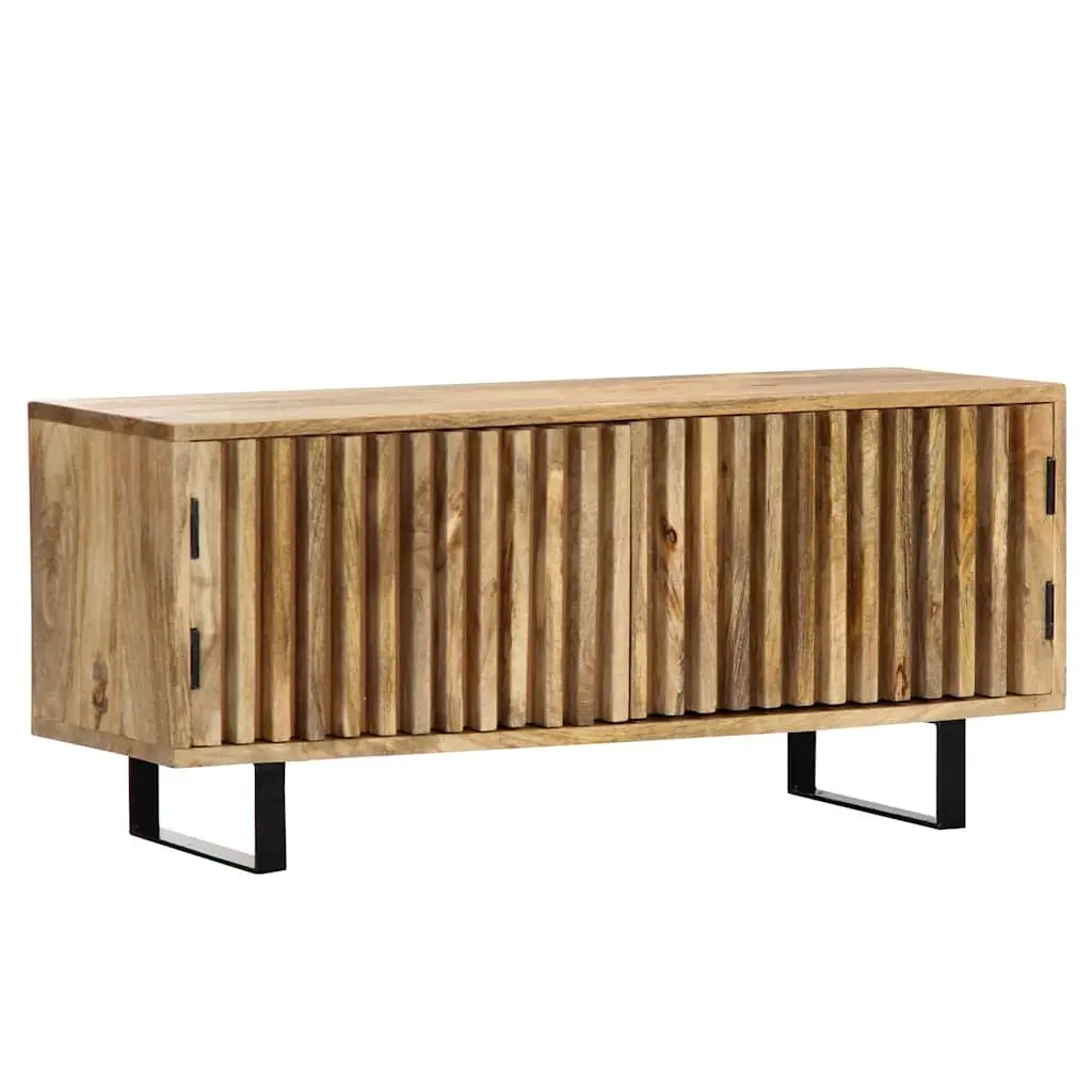 Brown Solid Mango Wood TV Cabinet 90x30x40 cm