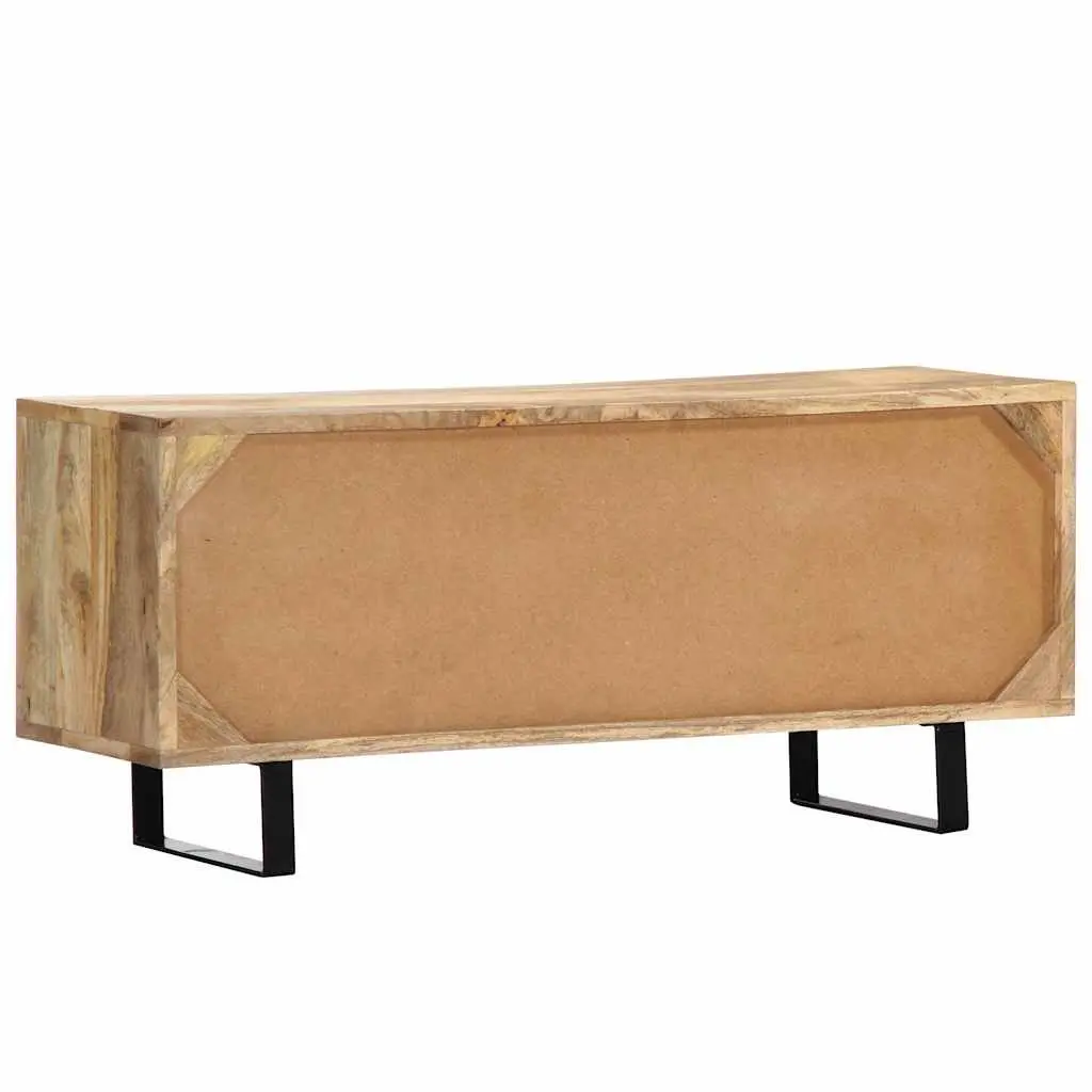Brown Solid Mango Wood TV Cabinet 90x30x40 cm