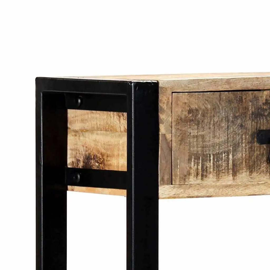 Solid Mango Wood Console Table 90x30x75 cm Brown