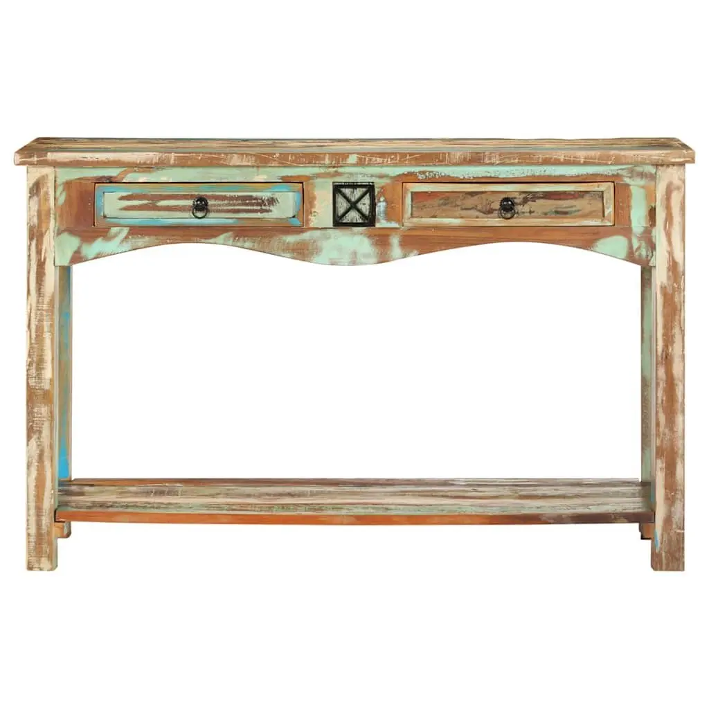 End Table Console Cabinet 120x40x75cm Reclaimed Wood