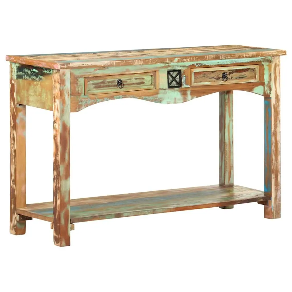 End Table Console Cabinet 120x40x75cm Reclaimed Wood